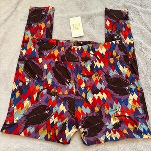 LuLaRoe Disney Villains Maleficent‎ Leggings TC2 NWT Rare Unicorn Print